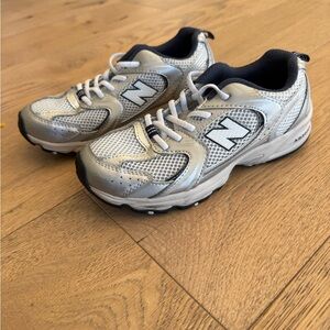 Kids 530 bungee Silver and Black Athletic Shoes 3